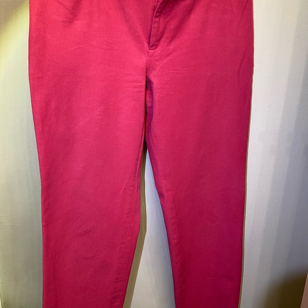 Banana Republic Sloan Ankle Pants Size 10L Mid Rise Slim Leg Pink Color